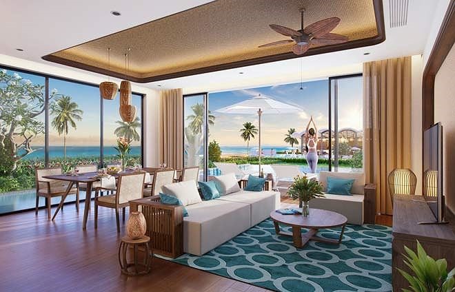 Thiết kế mở đem đến không gian nghỉ dưỡng tuyệt vời tại biệt thự Best Western Premier Sonasea Phu Quoc. Ảnh: PV