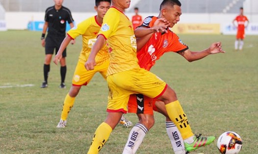 Chủ nhà SHB Đà Nẵng bị đội bóng Thành Nam cầm hòa với tỷ số 2-2. Ảnh: VFF