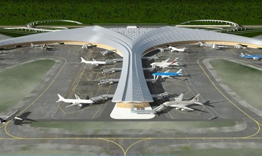 Mô hình sân bay Long Thành. Ảnh: ACV