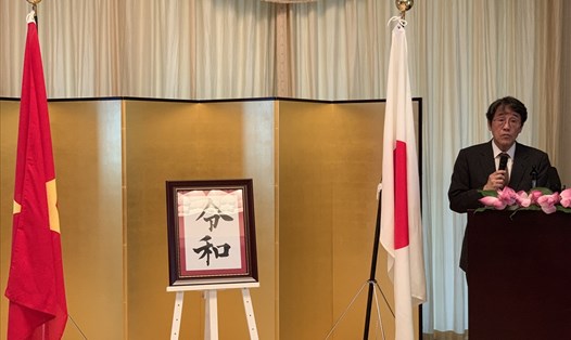 Đại sứ Nhật Bản tại Việt Nam Umeda Kunio phát biểu tại buổi giao lưu ngày 29.5. Ảnh: V.A