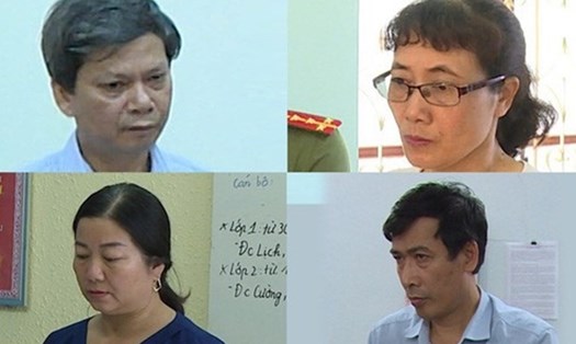 Các cá nhân công tác trong ngành GD-ĐT tỉnh Sơn La bị khởi tố điều tra trong đường dây gian lận thi cử. Ảnh tư liệu/Lao Động
