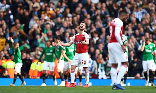 Arsenal đã trải qua trận không thắng thứ 4 liên tiếp ở Premier League. Ảnh: Reuters.