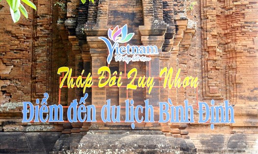 Bảng quảng bá điểm đến cho ngành du lịch Bình Định.
