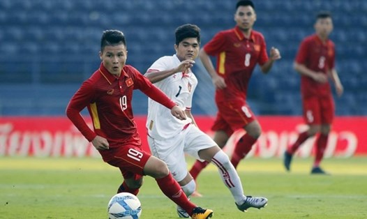 Quang Hải từng đối đầu với U23 Myanmar tại giải M-150 Cup. Ảnh: Hữu Phạm