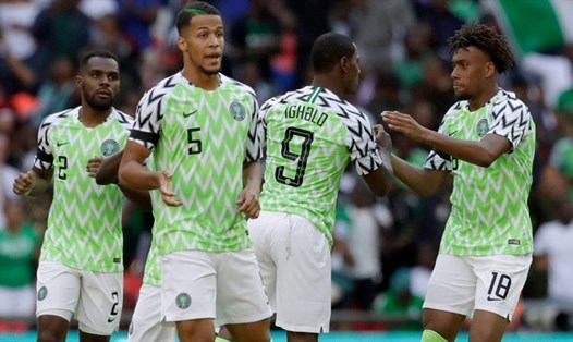 ĐT Nigeria tại World Cup 2018. Ảnh: AP