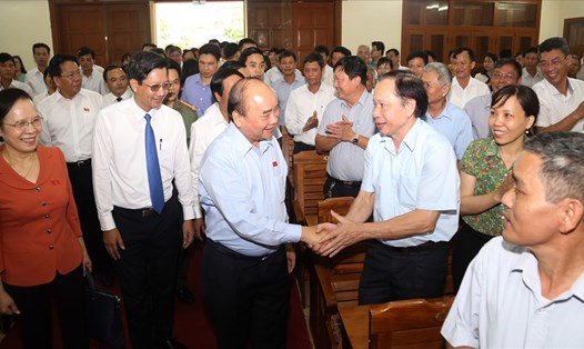 Thủ tướng tiếp xúc cử tri huyện An Dương, Hải Phòng sáng 16.6.
