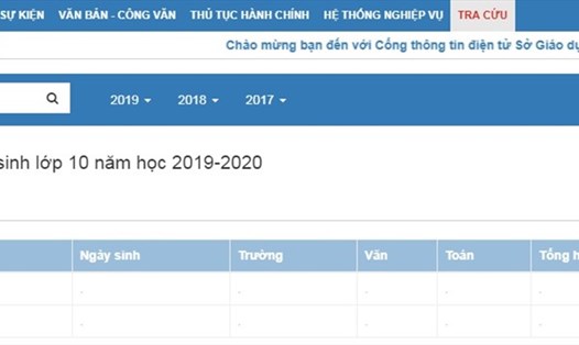 Địa chỉ tra cứu điểm thi vào lớp 10 năm 2019 ở Nam Định.