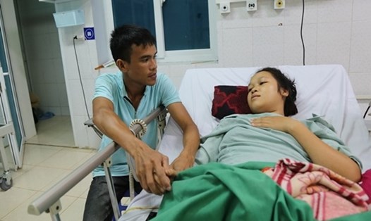 Sức khoẻ bệnh nhân Hoàng Thị Sung đã ổn định. Ảnh do BV cung cấp
