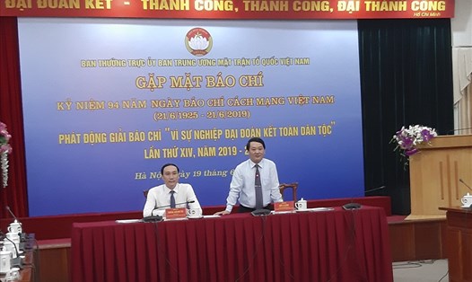 Phó Chủ tịch, Tổng Thư ký Ủy ban Trung ương MTTQ Việt Nam Hầu A Lềnh. Ảnh PV