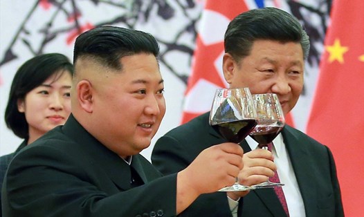 Chủ tịch Tập Cận Bình khẳng định luôn ủng hộ nhà lãnh đạo Kim Jong-un. Ảnh: AP
