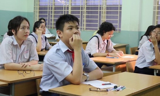 Thí sinh dự thi lớp 10 tại TP Hồ Chí Minh. Ảnh: Anh Nhàn