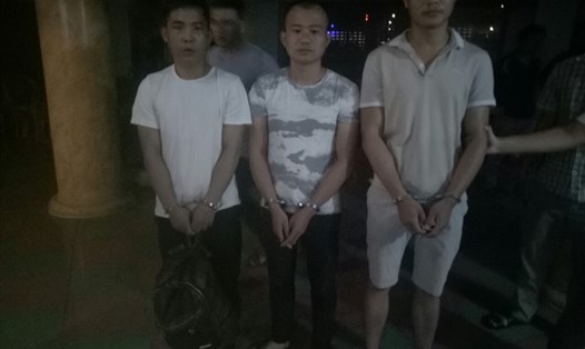 Ba đối tượng bị bắt tại Ninh Bình. Ảnh: CTV