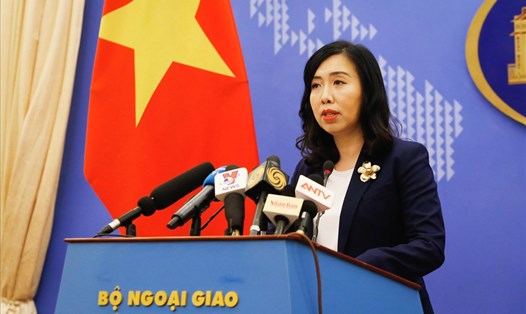 Phát ngôn viên Bộ Ngoại giao Việt Nam Lê Thị Thu Hằng. Ảnh: LĐ.