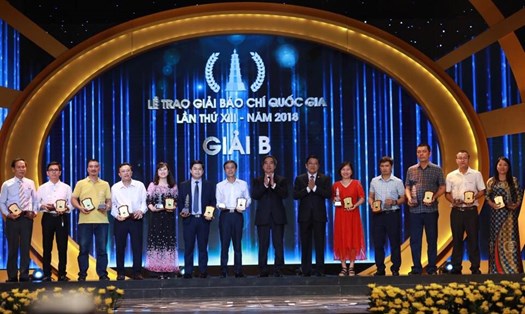 Phóng viên Báo Lao Động được vinh danh với giải B giải Báo chí Quốc gia năm 2019. Ảnh Hải Nguyễn.