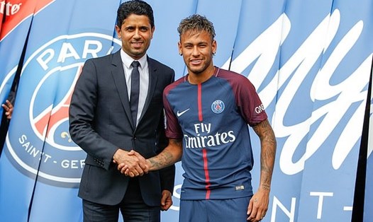 Neymar thời điểm mới về PSG. Ảnh: Getty