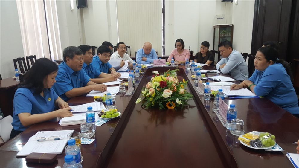 Quang cảnh buổi làm việc. Ảnh: N.H