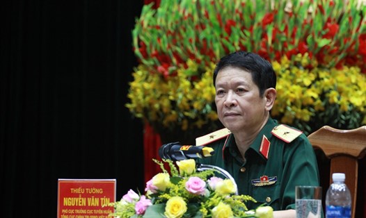 Thiếu tướng Nguyễn Văn Tín, Phó Cục trưởng Cục Tuyên huấn. Ảnh Trần Vương