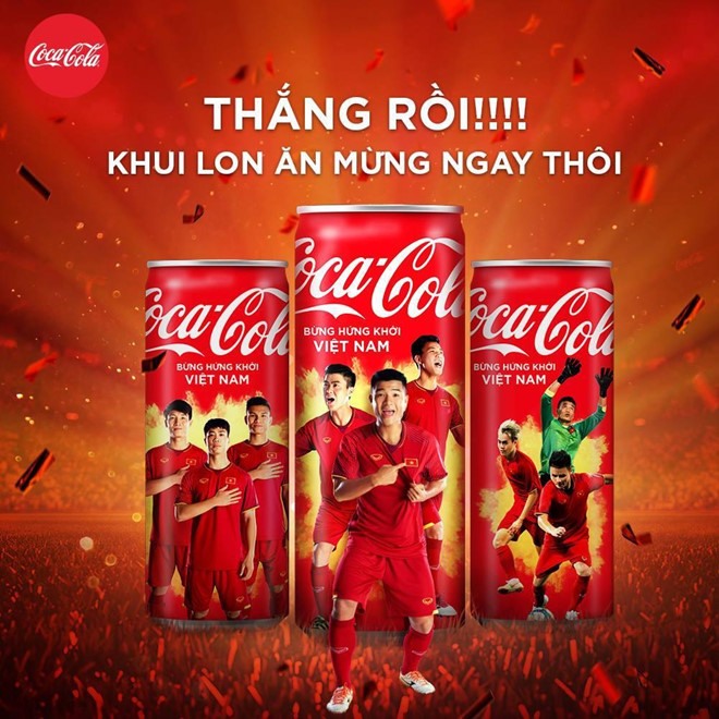 Hình ảnh quảng cáo của Coca-cola. Ảnh: ST
