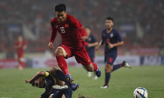 Việt Nam vừa vượt qua Thái lan ở vòng loại U23 Châu Á 2020 hồi tháng 3. Ảnh: Sơn Tùng
