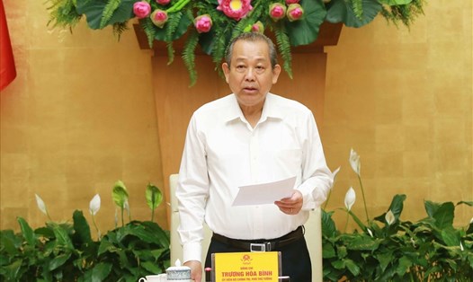 Phó Thủ tướng Thường trực Chính phủ Trương Hoà Bình. Ảnh VGP
