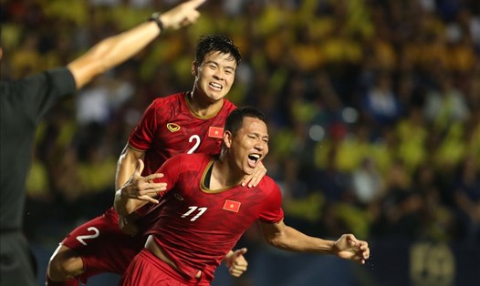 ĐT Việt Nam tăng thêm 1 bậc trên BXH FIFA sau khi đánh bại ĐT Thái Lan tỉ số 1-0 ở King's Cup 2019. Ảnh: Đ.Đ