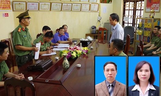 Các bị can bị khởi tố trong vụ gian lận điểm thi ở Hà Giang. Ảnh: BCA
