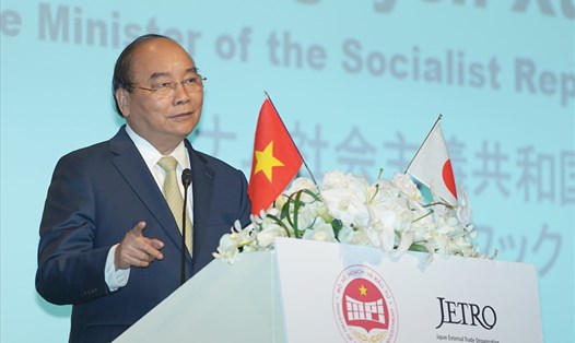 Thủ tướng Nguyễn Xuân Phúc phát biểu tại Hội nghị. Ảnh: VGP.