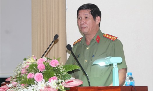 Đại tá Huỳnh Tiến Mạnh - Giám đốc Công an tỉnh Đồng Nai_Ảnh: HAC