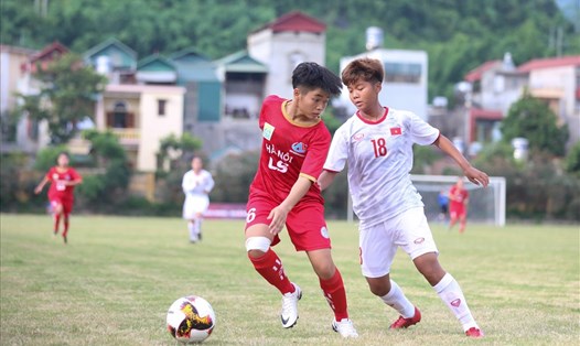 Các trận đấu khai mạc giải bóng đá nữ Vô địch U16 Quốc gia 2019 tại Sơn La. Ảnh: HN