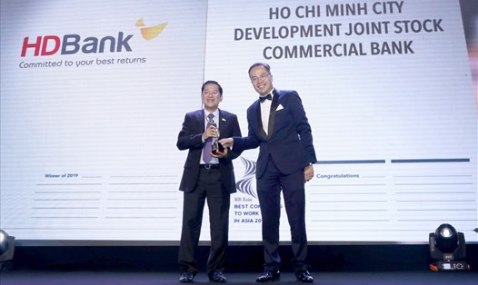 HDBank góp mặt trong danh sách công bố giải thưởng “Nơi làm việc tốt nhất Châu Á”. Ảnh: P.V