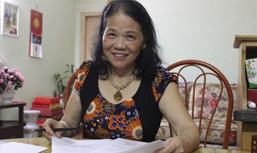 Bà Nguyễn Thị Vân Bằng, Tổ trưởng Tổ dân phố 19 (phường Phúc La, quận Hà Đông). Ảnh: TK