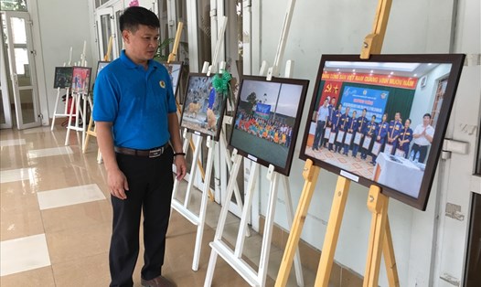 Khu trưng bày ảnh tham dự Hội thi Ảnh nét đẹp CĐ và NLĐ năm 2019 của CĐ ngành Xây dựng Hà Nội