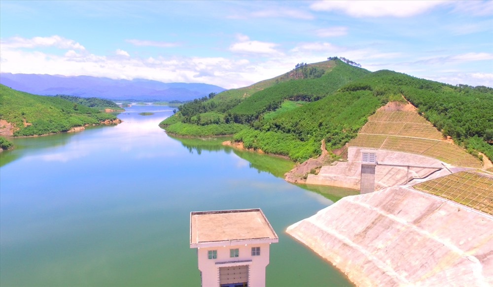 Một góc công trình thủy lợi Ngàn Trươi-Cẩm Trang. Ảnh: Minh Lý