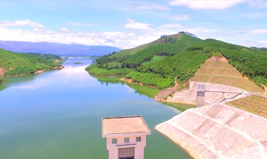 Một góc công trình thủy lợi Ngàn Trươi-Cẩm Trang. Ảnh: Minh Lý