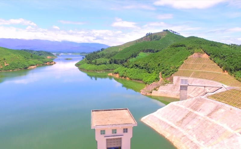 Một góc công trình thủy lợi Ngàn Trươi-Cẩm Trang. Ảnh: Minh Lý