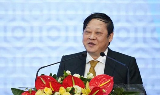 GS.TS Nguyễn Viết Tiến- Thứ trưởng thường trực Bộ Y tế phát biểu tại hội thảo ung thư quốc gia. Ảnh: BTC