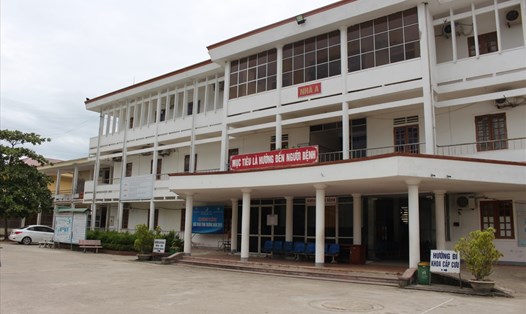 Bệnh viện Đa khoa huyện Đức Thọ (Hà Tĩnh), nơi xảy ra sự việc. Ảnh: A.Đ