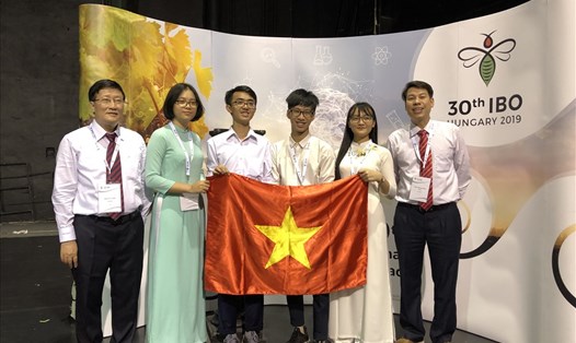 Cả 4 học sinh Việt Nam dự thi đều đoạt giải tại Kỳ thi Olympic Sinh học quốc tế lần thứ 30. Ảnh: BTC