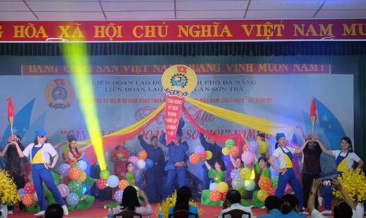 Hội thi đoàn viên công đoàn giỏi ở LĐLĐ quận Sơn Trà ngày 30.5. Ảnh: H.VINH