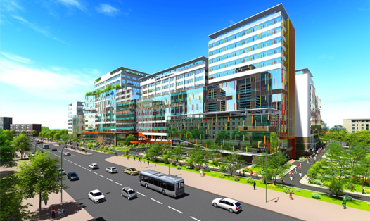 3 khối nhà mới của Bệnh viện Nhi Đồng 1 sẽ hình thành vào cuối năm 2021, ảnh: Sở Y tế thành phố Hồ Chí Minh