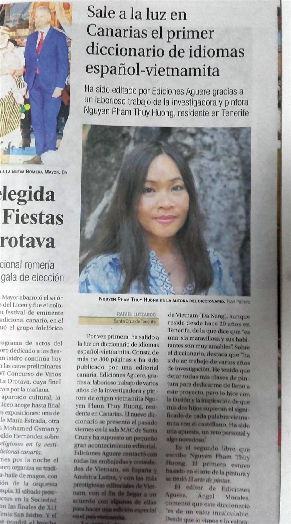 Tác giả công trình Tự điển Việt Nam- Tây Ban Nha được giới thiệu trên báo chí địa phương