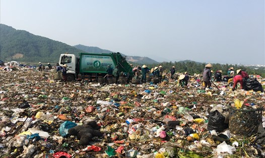 Bãi rác Khánh Sơn TP Đà Nẵng. ảnh: H.Vinh