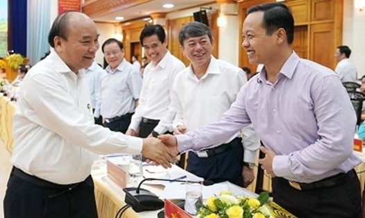 Thủ tướng Nguyễn Xuân Phúc nghe các tỉnh miền núi phía Bắc góp ý chiến lược phát triển - Ảnh: VGP/Quang Hiếu