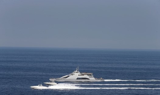 Hình ảnh tại eo biển Hormuz. Ảnh: Reuters.