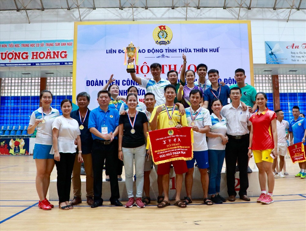 Công đoàn viên chức tỉnh đạt giải nhất toàn đoàn. Ảnh: PĐ.