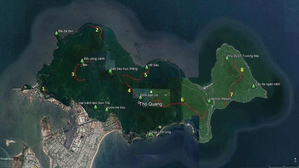 Ảnh chụp từ Google chấm điểm 8 con dốc "tử thần" trên bán đảo Sơn Trà