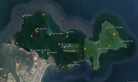 Ảnh chụp từ Google chấm điểm 8 con dốc "tử thần" trên bán đảo Sơn Trà