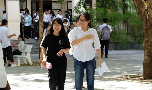 Các thí sinh sau khi thi THPT Quốc gia 2019. ảnh: H.Vinh
