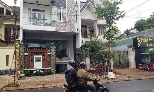 Hội sở công ty Xây dựng Thuận Nguyên tại đường Trần Khánh Dư, TP Pleiku, Gia Lai. Ảnh Đ.V