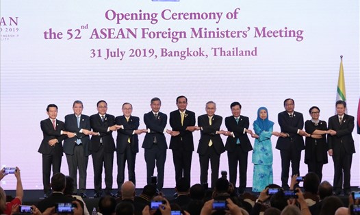 Hội nghị Bộ trưởng Ngoại giao ASEAN lần thứ 52 diễn ra ngày 31.7 ở Thái Lan ra tuyên bố chung đề cập tới vấn đề Biển Đông. Ảnh: asean2019.go.th.